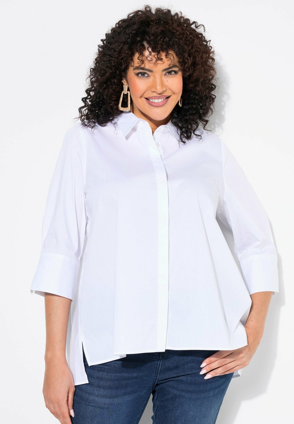 Блузка на пуговицах Ulla Popken, белый
Блузка на пуговицах Ulla Popken, белый