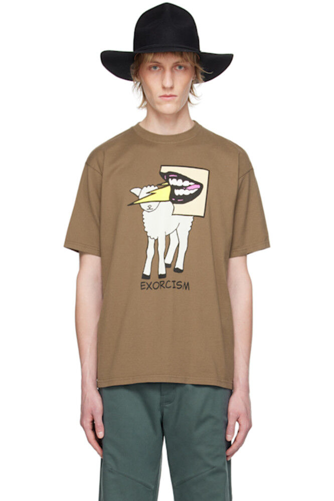 Коричневая футболка с рисунком UNDERCOVER
Коричневая футболка с рисунком UNDERCOVER