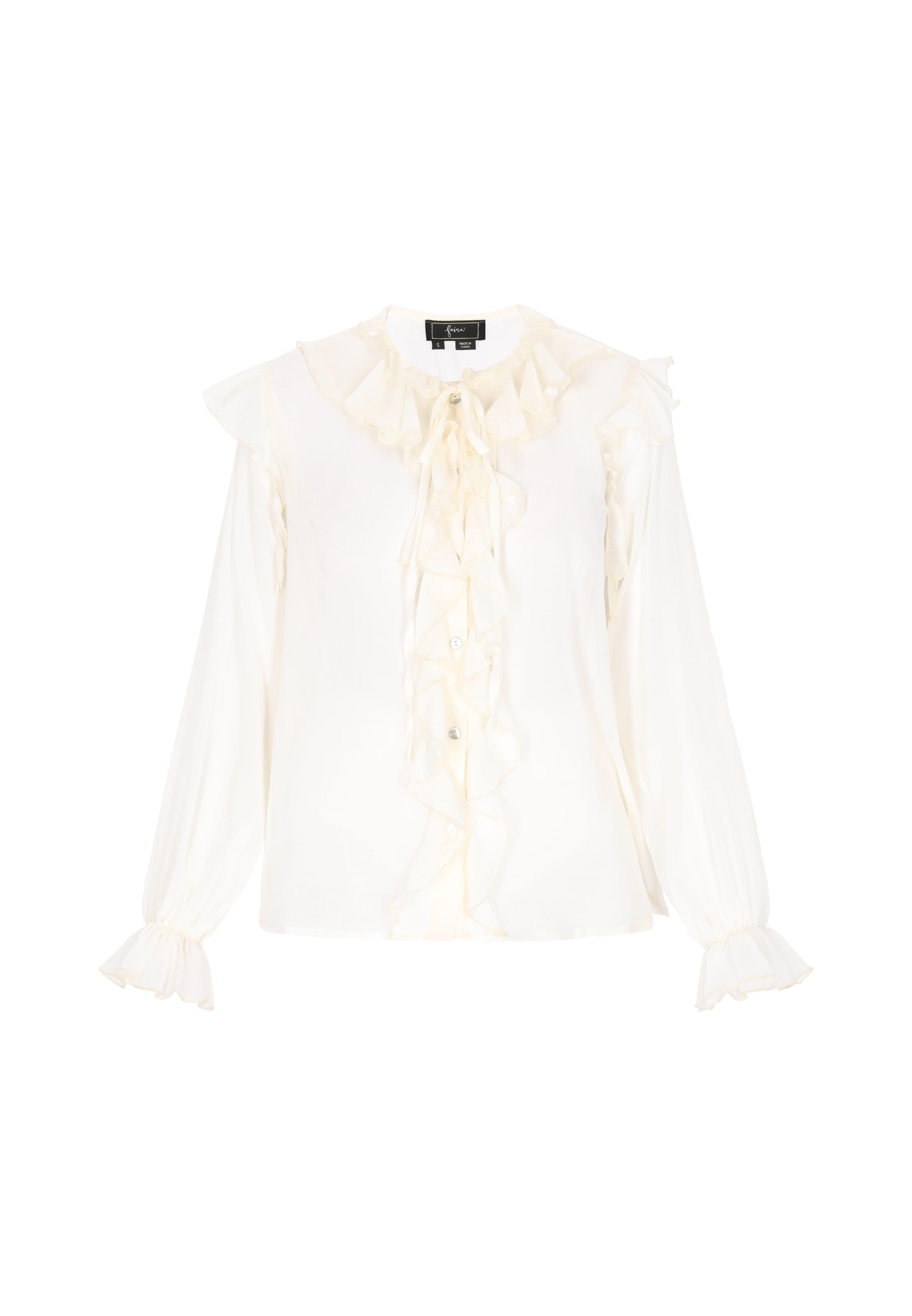 Faina Блузка из шерсти белая
Faina Блузка из шерсти белая