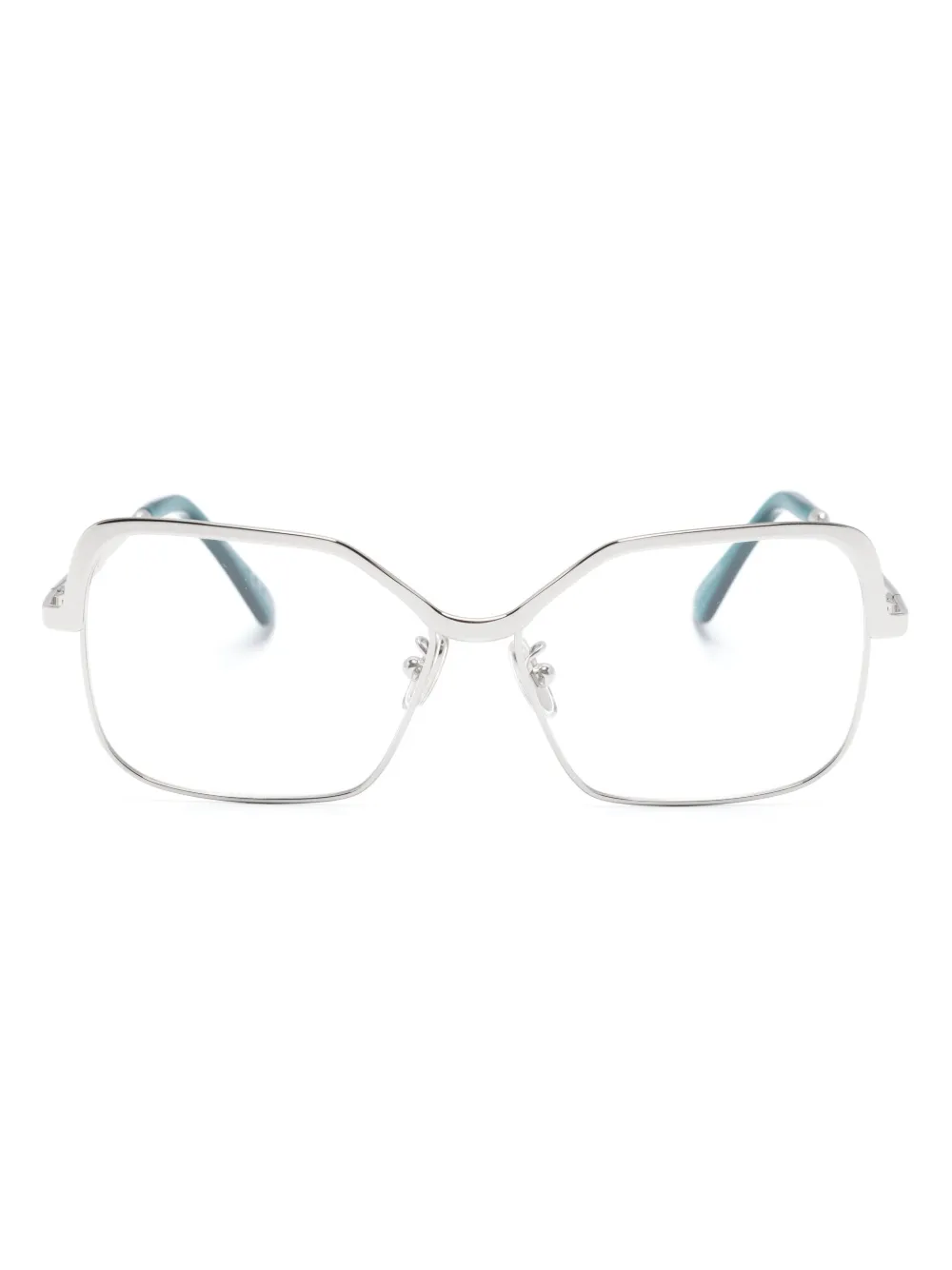 Очки в квадратной оправе с тисненым логотипом Marni Eyewear, серебяный
Очки в квадратной оправе с тисненым логотипом Marni Eyewear, серебяный