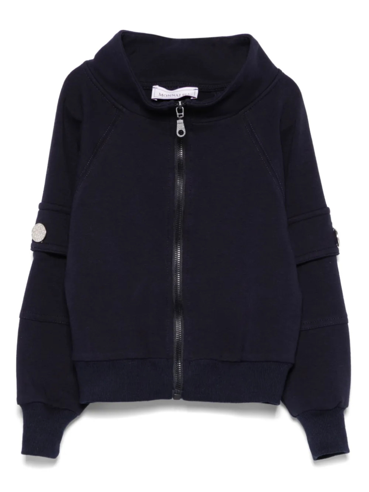 Monnalisa толстовка на молнии, синий 
Monnalisa толстовка на молнии, синий