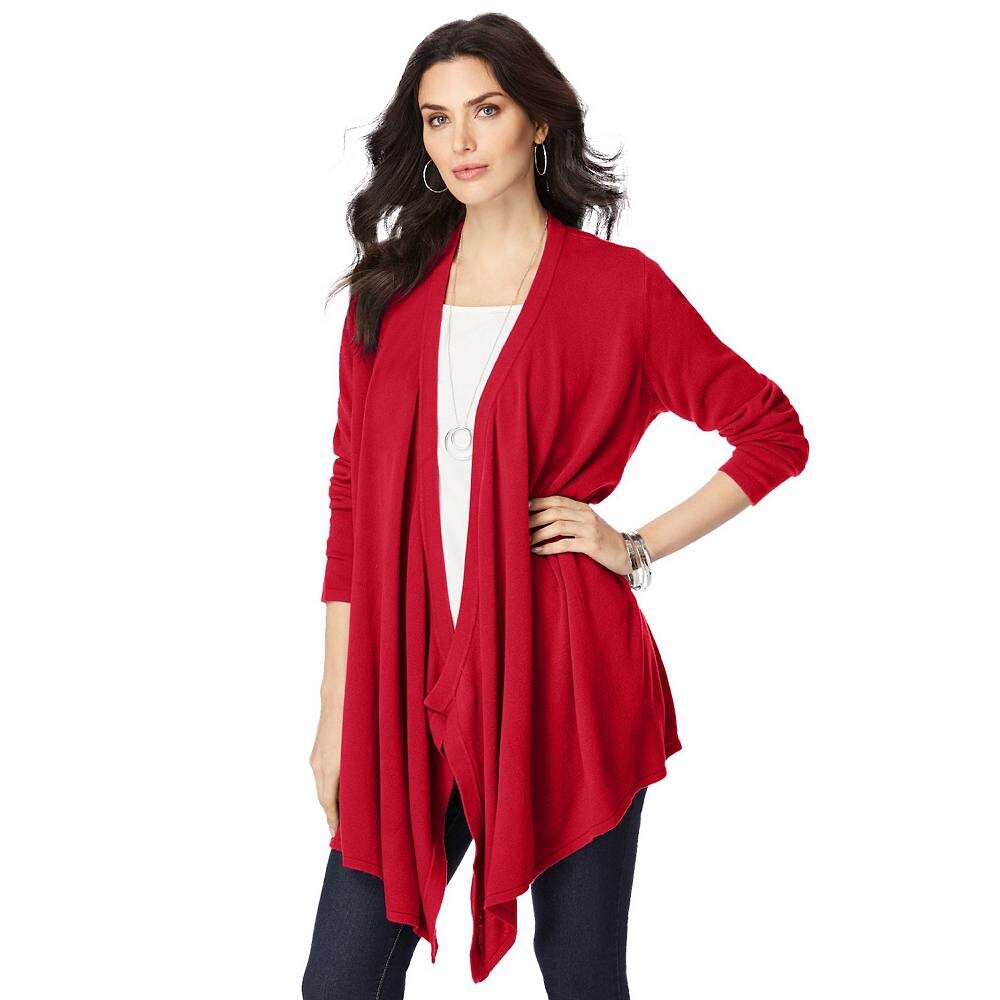 Женский кардиган больших размеров с платком и подолом Roaman's Plus Size, цвет Classic Red
Женский кардиган больших размеров с платком и подолом Roaman's Plus Size, цвет Classic Red