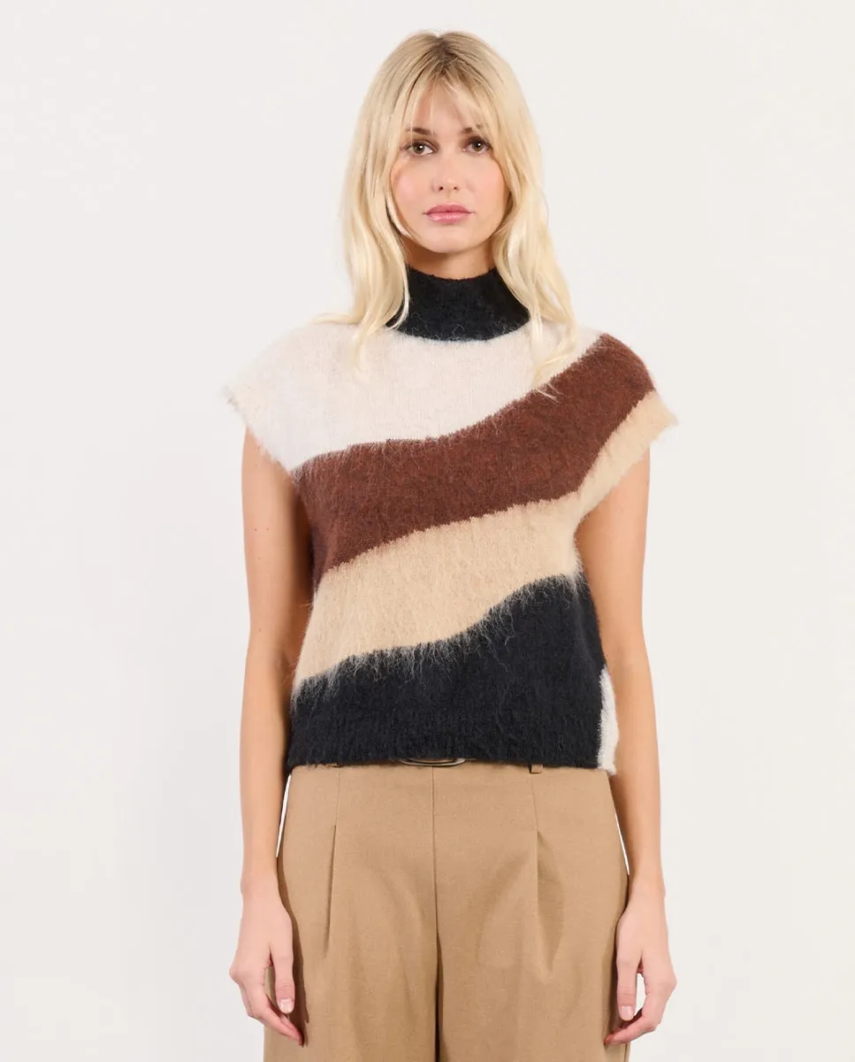 Женская футболка с коротким рукавом в полоску Lili Sidonio, кремовый
Женская футболка с коротким рукавом в полоску Lili Sidonio, кремовый