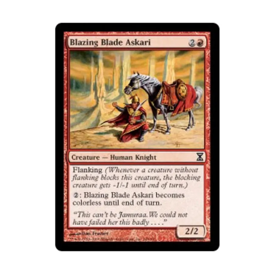 CCG Пылающий клинок Аскари (клавиша C), MTG - Time Spiral
CCG Пылающий клинок Аскари (клавиша C), MTG - Time Spiral