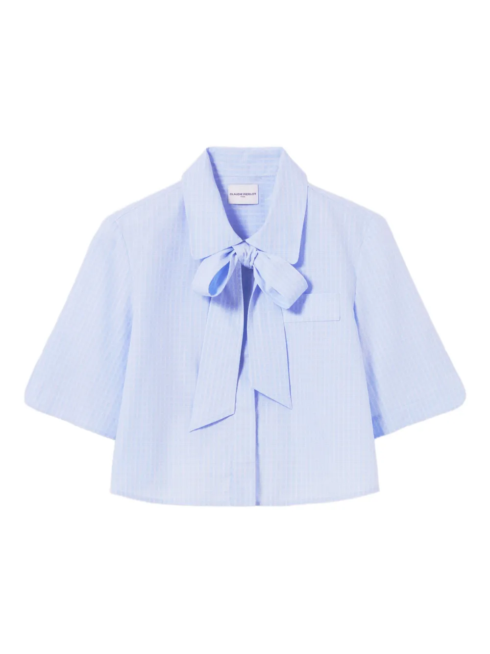 Рубашка с объемными рукавами Claudie Pierlot, синий 
Рубашка с объемными рукавами Claudie Pierlot, синий