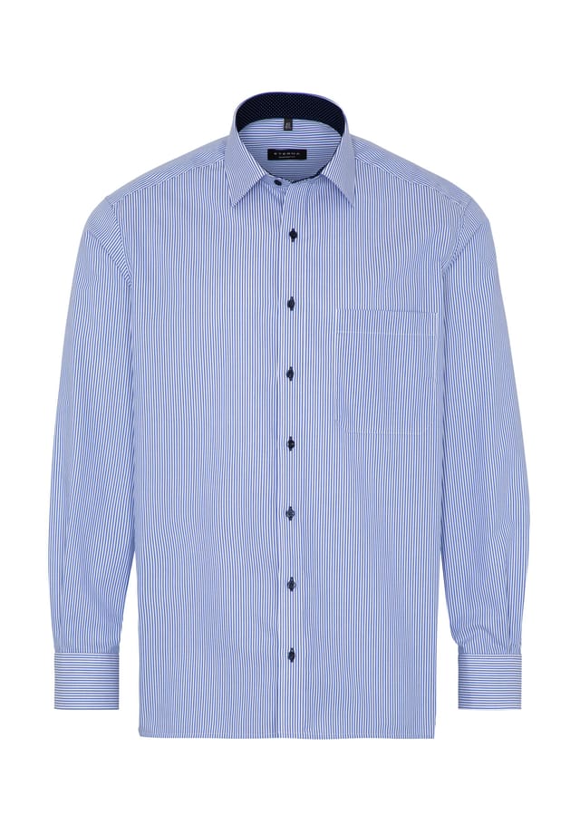 Рубашка из тонкого твила удобная посадка Eterna, синий
Рубашка из тонкого твила удобная посадка Eterna, синий