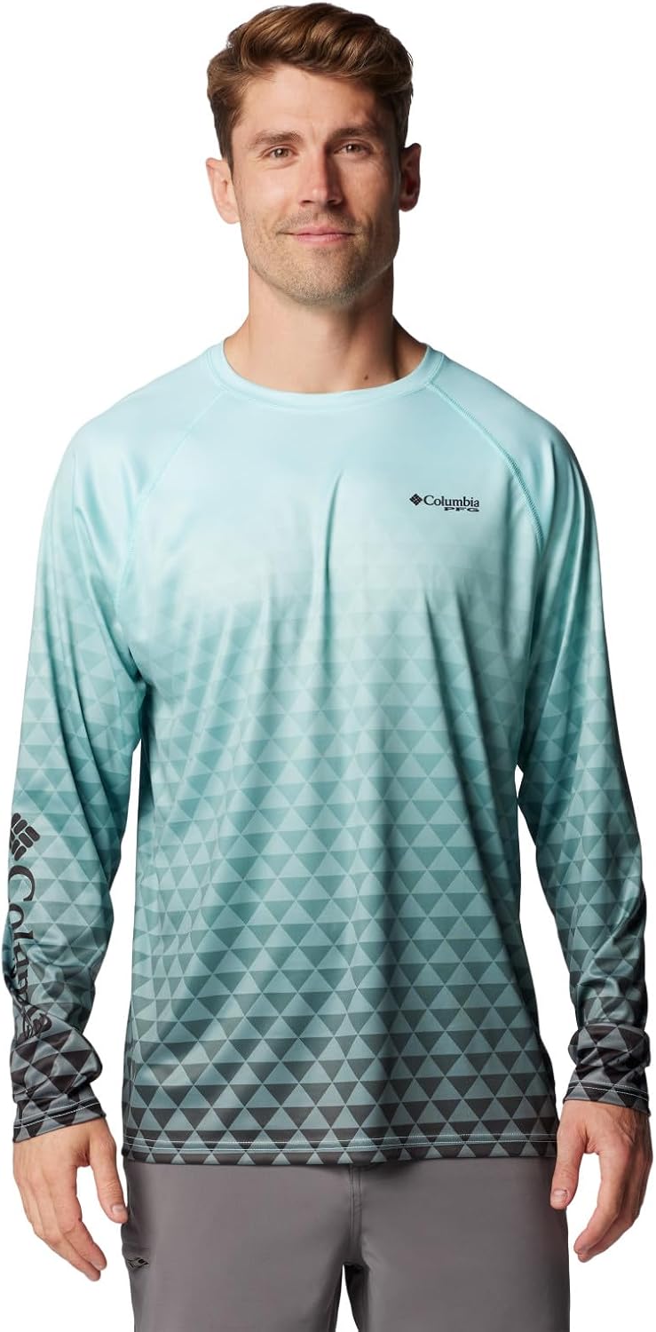 Columbia Mens Super Terminal Tackle PFG Super Fade II, Gulf Stream Triangle Fade/Black Pfg Tri
Columbia Mens Super Terminal Tackle PFG Super Fade II, Gulf Stream Triangle Fade/Black Pfg Tri
