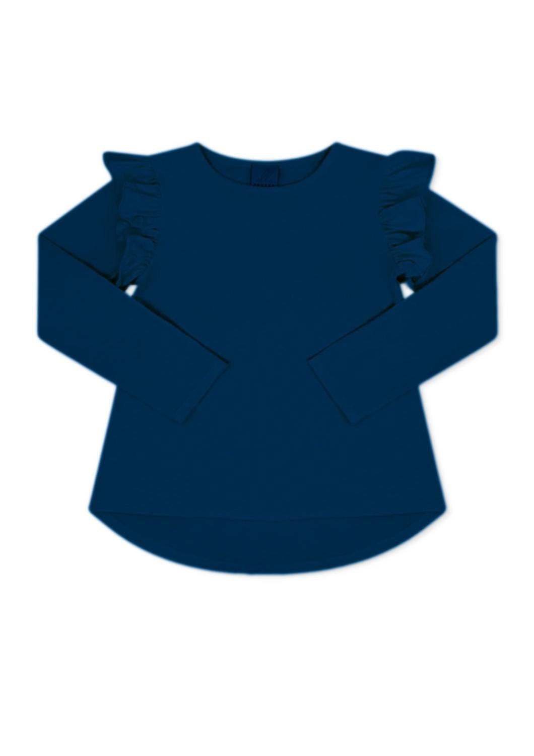 Футболка Elizabeth с длинными рукавами и оборками для девочек, цвет: темно-синий Set Proper
Футболка Elizabeth с длинными рукавами и оборками для девочек, цвет: темно-синий Set Proper