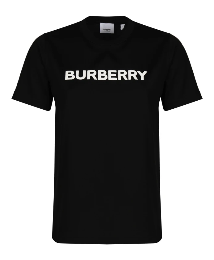 Хлопковая футболка с логотипом Burberry, черный
Хлопковая футболка с логотипом Burberry, черный