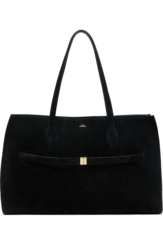 Замшевая дорожная сумка Toteme, черный 
Замшевая дорожная сумка Toteme, черный