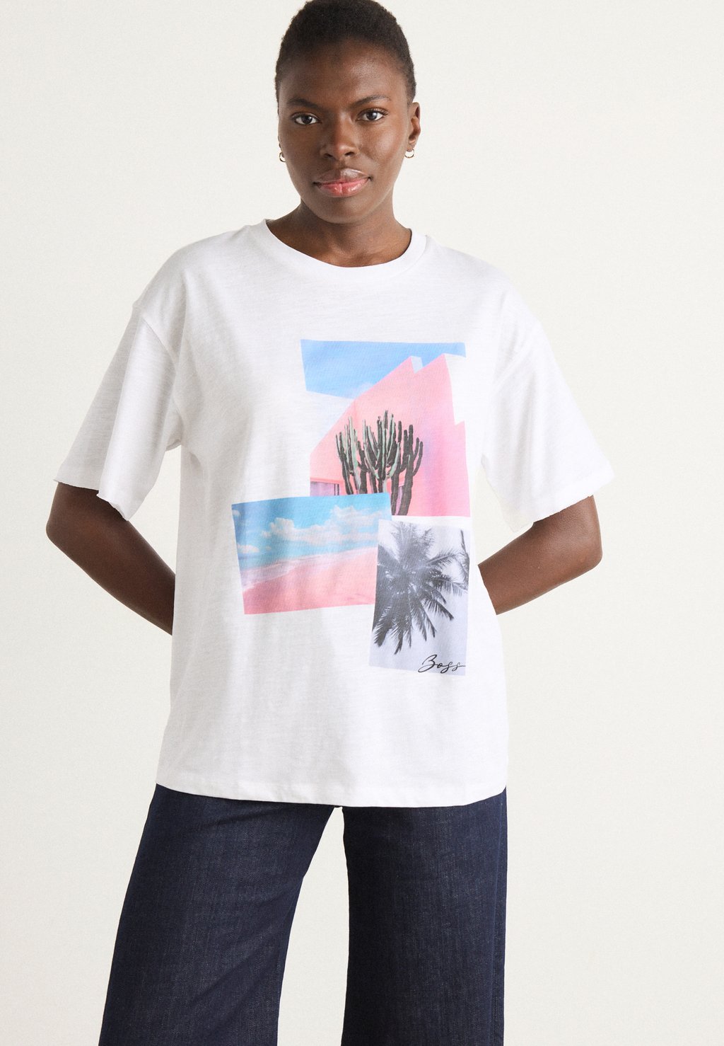 Футболка с принтом BOSS, кремовый
Футболка с принтом BOSS, кремовый