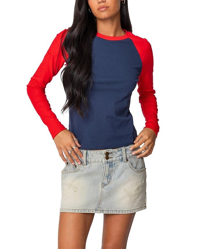 Футболка с длинным рукавом Edikted Tommi реглан, мультиколор
Футболка с длинным рукавом Edikted Tommi реглан, мультиколор