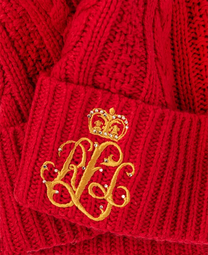 Шапка Cable с прямой вышивкой и камнями Lauren Ralph Lauren, красный
Шапка Cable с прямой вышивкой и камнями Lauren Ralph Lauren, красный