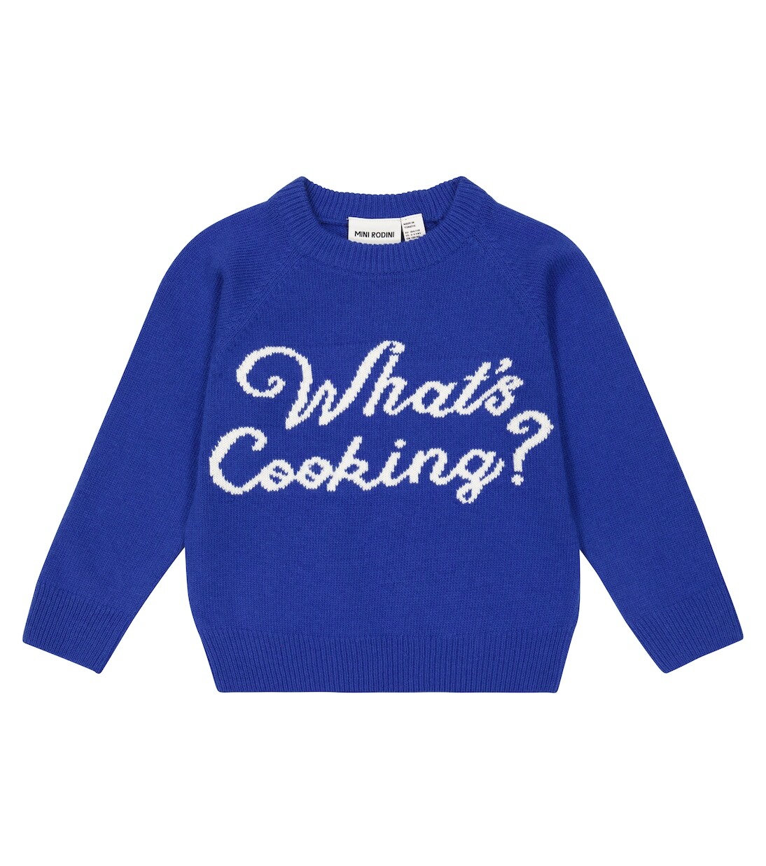 Свитер интарсия из шерсти и хлопка Mini Rodini, синий
Свитер интарсия из шерсти и хлопка Mini Rodini, синий