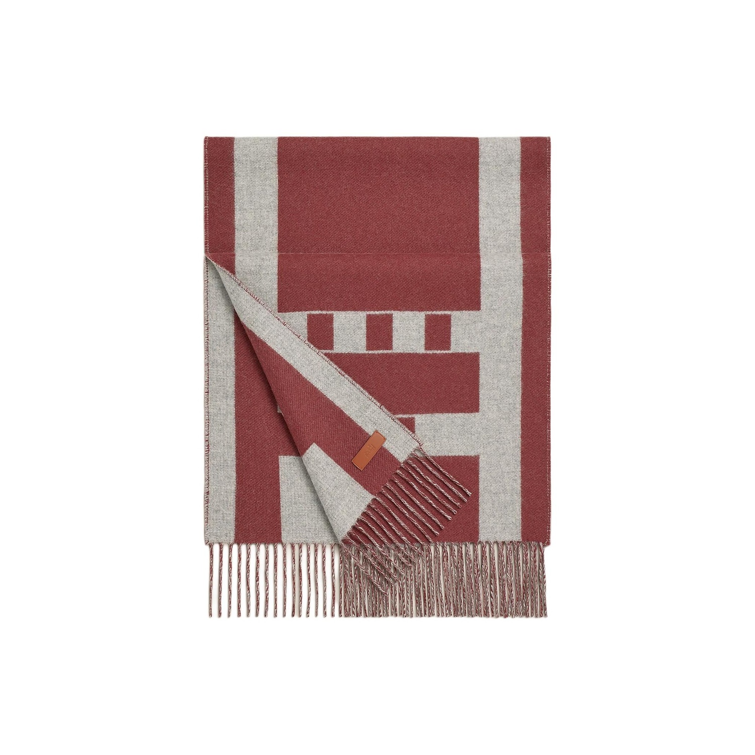 HERMES Кашемировые вязаные шарфы для женщин, серый белый/красный
HERMES Кашемировые вязаные шарфы для женщин, серый белый/красный