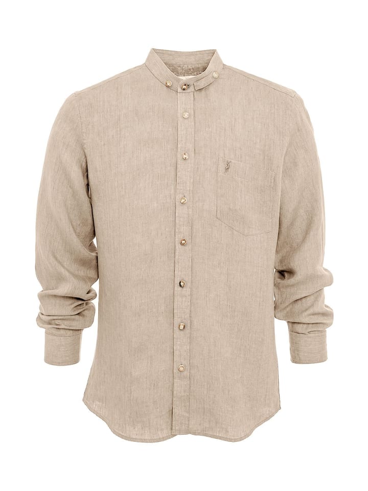 Almsach Рубашка с воротником-стойкой 720LI-LA бежевого цвета
Almsach Рубашка с воротником-стойкой 720LI-LA бежевого цвета