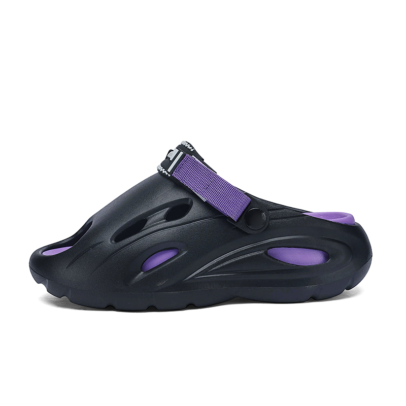 NANJIREN Пляжные сандалии мужские черно-фиолетовые, цвет Black Purple 
NANJIREN Пляжные сандалии мужские черно-фиолетовые, цвет Black Purple