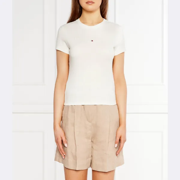 Облегающая футболка Tommy Hilfiger, экрю
Облегающая футболка Tommy Hilfiger, экрю