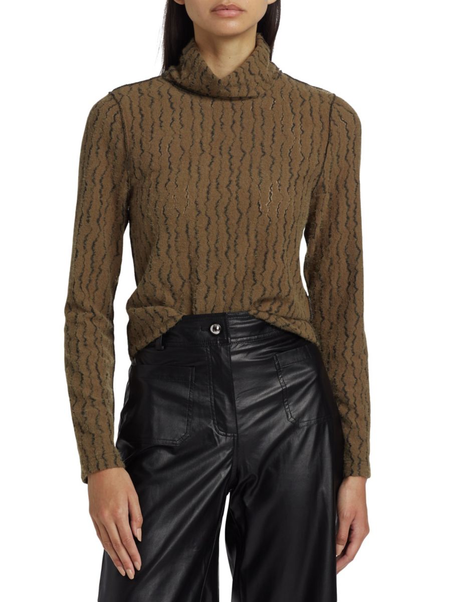 Текстурированный топ с волнистым воротником If Only Studio, оливковый
Текстурированный топ с волнистым воротником If Only Studio, оливковый