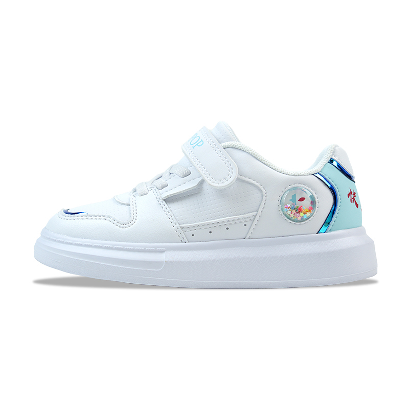 Toppo Легкие и износостойкие низкие детские кроссовки для скейтбординга - белые, голубые 
Toppo Легкие и износостойкие низкие детские кроссовки для скейтбординга - белые, голубые