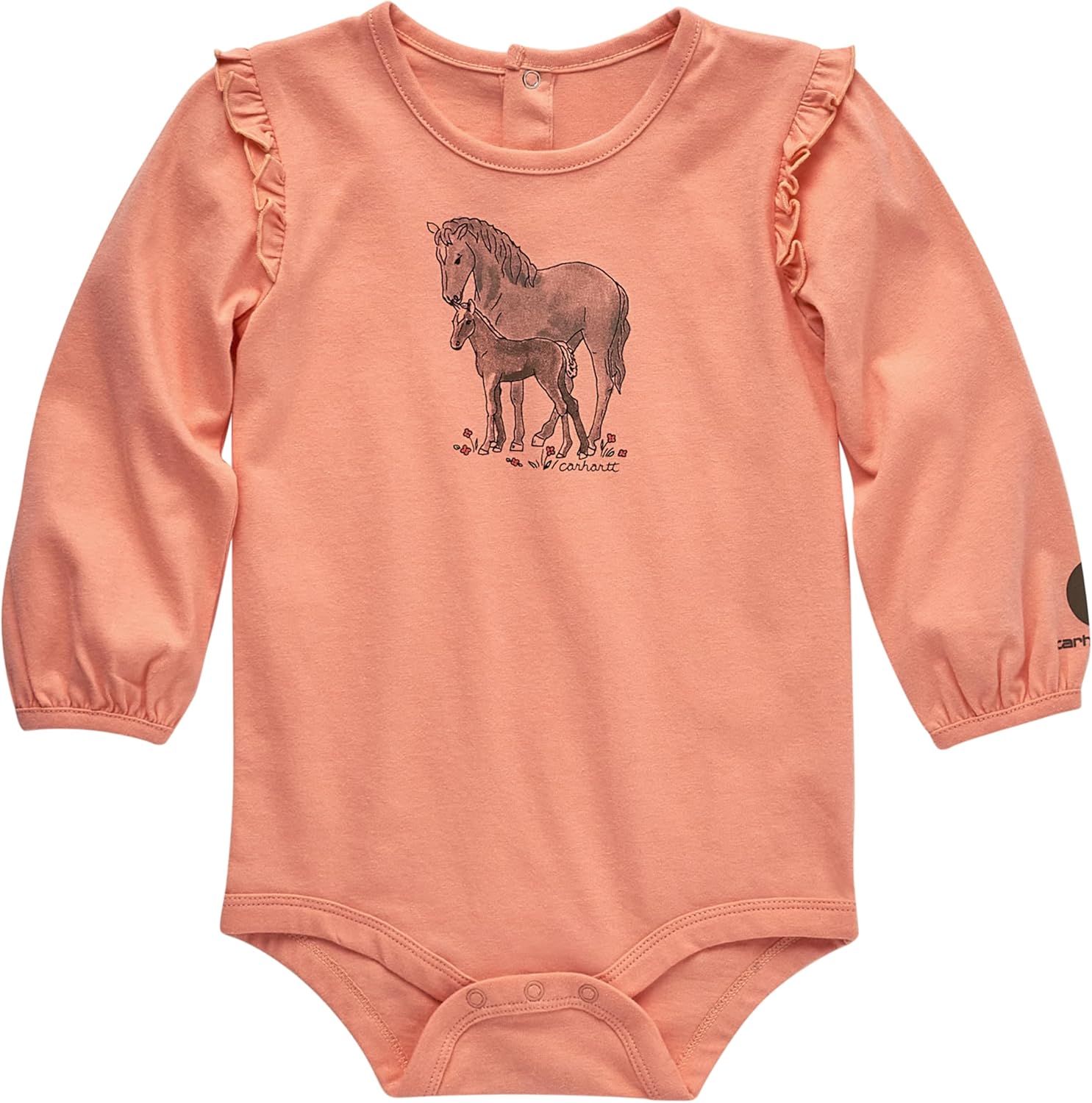 Carhartt baby-girls Knit Long Sleeve Henleyneck Bodysuit, Peach Amber
Carhartt baby-girls Knit Long Sleeve Henleyneck Bodysuit, Peach Amber