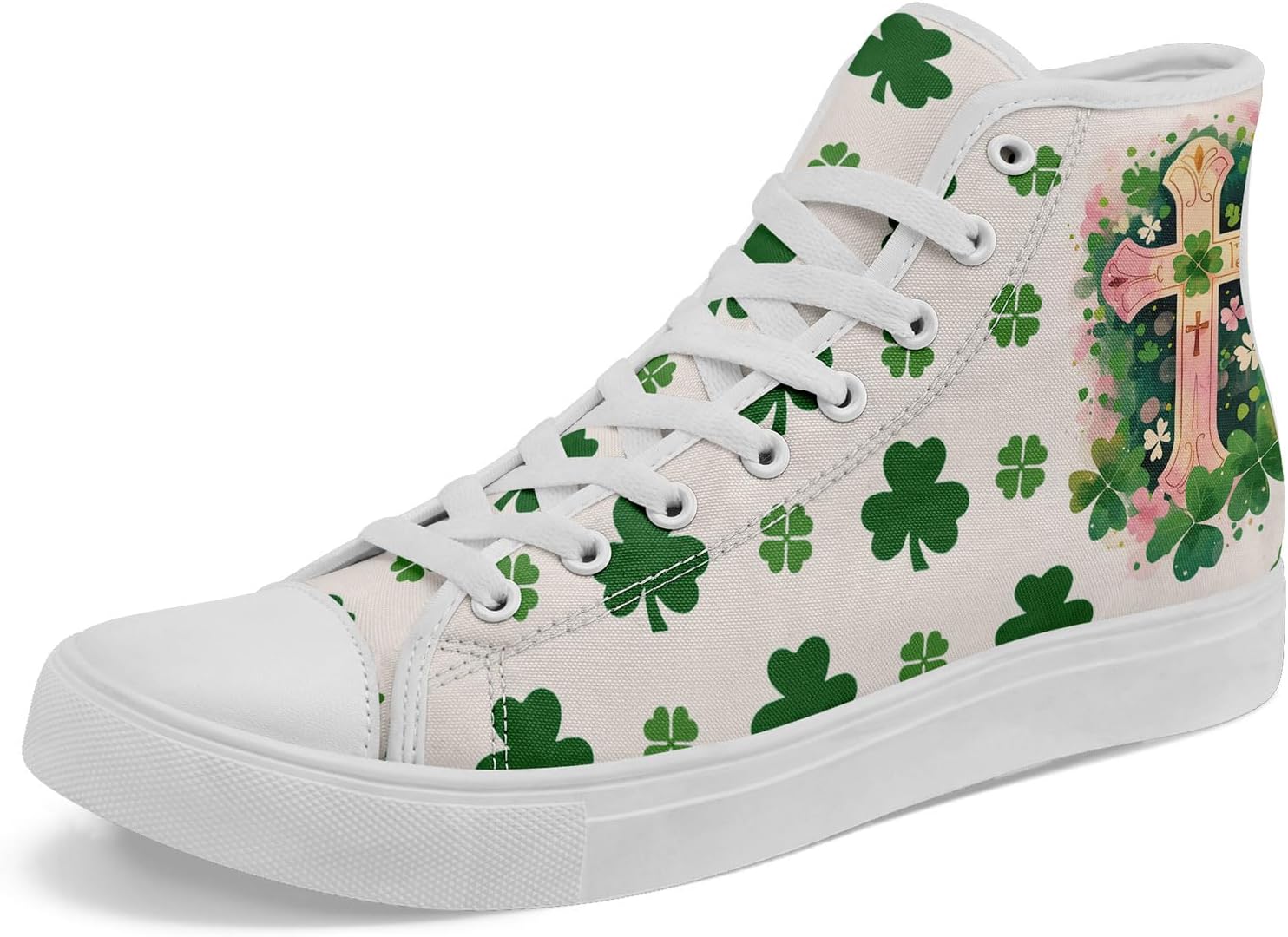 Высокие кеды на шнуровке ко Дню Святого Патрика с принтом счастливого клевера и лепрекона, унисекс, легкие повседневные кроссовки для мужчин и женщин Awsole, белый/зеленый/розовый
Высокие кеды на шнуровке ко Дню Святого Патрика с принтом счастливого клевера и лепрекона, унисекс, легкие повседневные кроссовки для мужчин и женщин Awsole, белый/зеленый/розовый