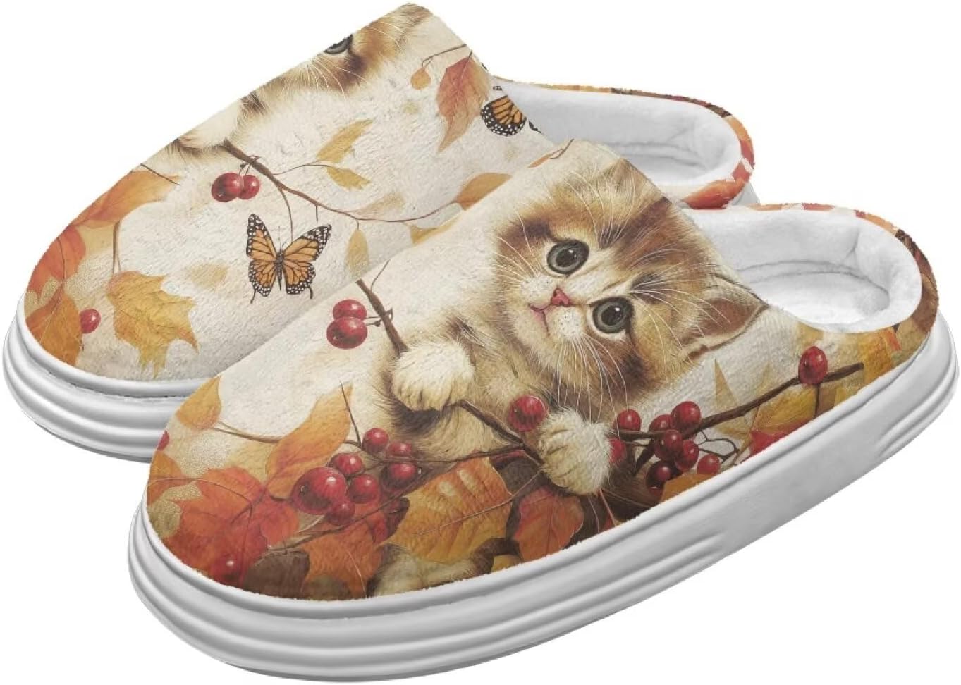 Тапочки Chririnla на День Благодарения для женщин и мужчин, мягкие, уютные, комфортные, плюшевые, легкие, без шнурков, для дома и улицы, с противоскользящей подошвой из EVA, Thanksgiving Cat
Тапочки Chririnla на День Благодарения для женщин и мужчин, мягкие, уютные, комфортные, плюшевые, легкие, без шнурков, для дома и улицы, с противоскользящей подошвой из EVA, Thanksgiving Cat