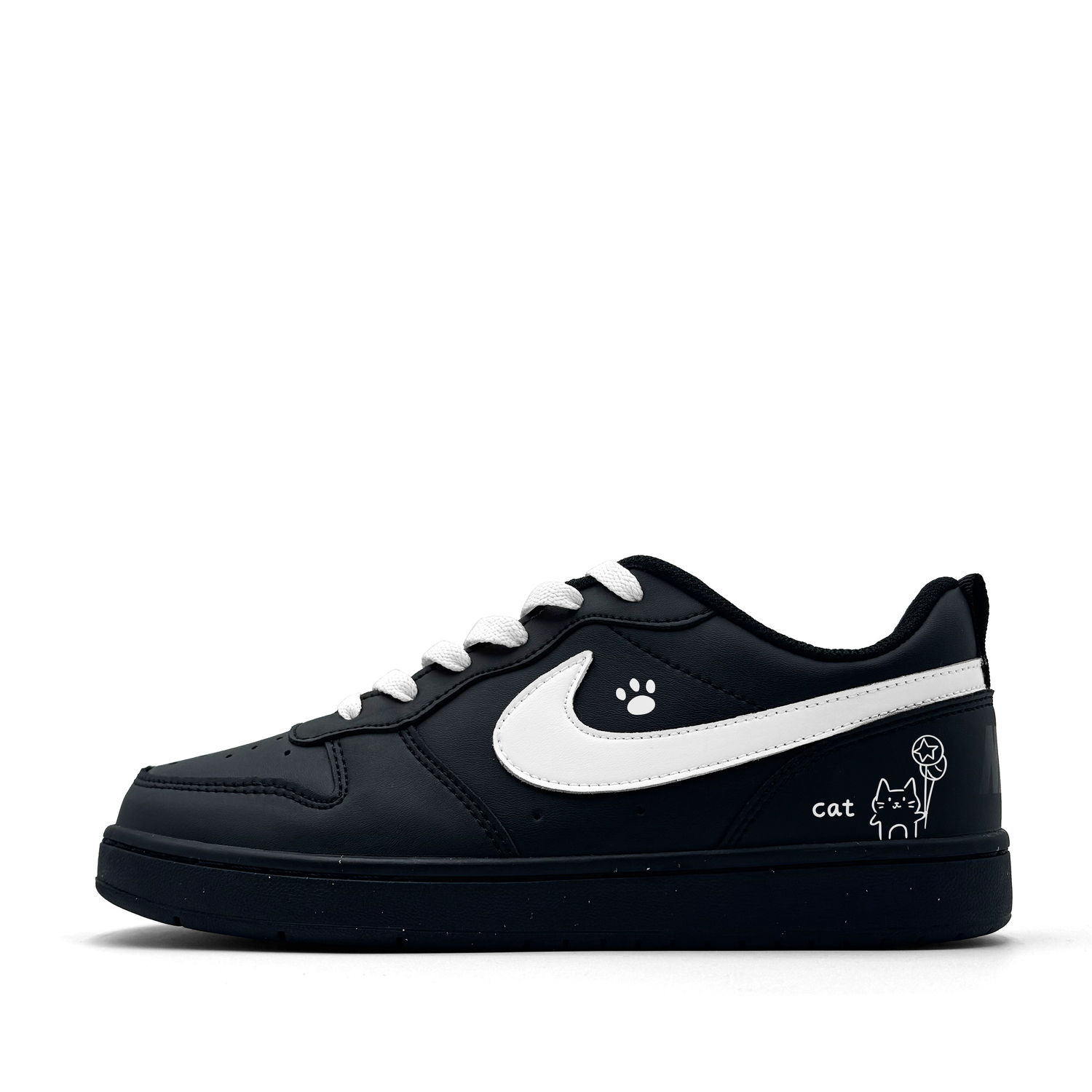 Nike Court Borough Black Cat Paw Abrasion Resistant Slip Resistant Low top детские скейтерские кроссовки черно-белые
Nike Court Borough Black Cat Paw Abrasion Resistant Slip Resistant Low top детские скейтерские кроссовки черно-белые
