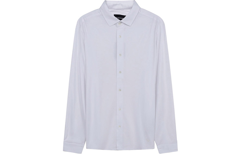 Рубашка с закругленным подолом и пуговицами EMPORIO ARMANI, белый
Рубашка с закругленным подолом и пуговицами EMPORIO ARMANI, белый