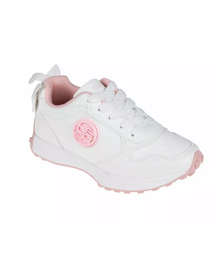 Детские кроссовки-джоггеры для девочек с медальоном Bebe и двойным бантом на заднике, белый
Детские кроссовки-джоггеры для девочек с медальоном Bebe и двойным бантом на заднике, белый