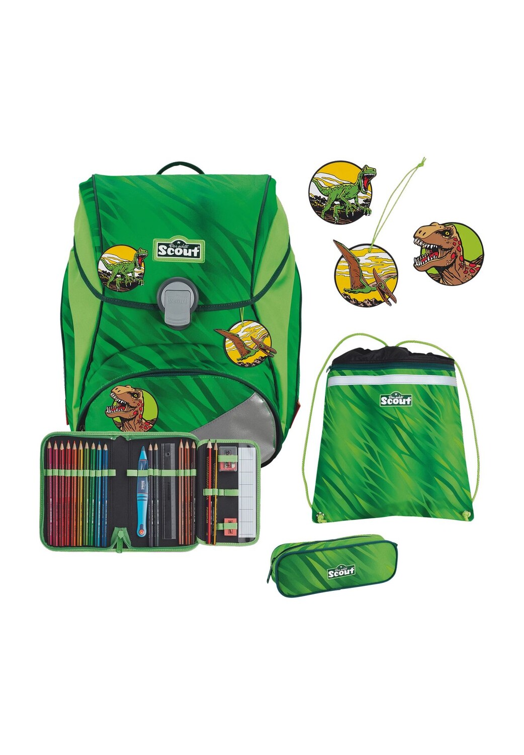 Набор школьных сумок, 4 шт Scout, цвет Dino Rex
Набор школьных сумок, 4 шт Scout, цвет Dino Rex