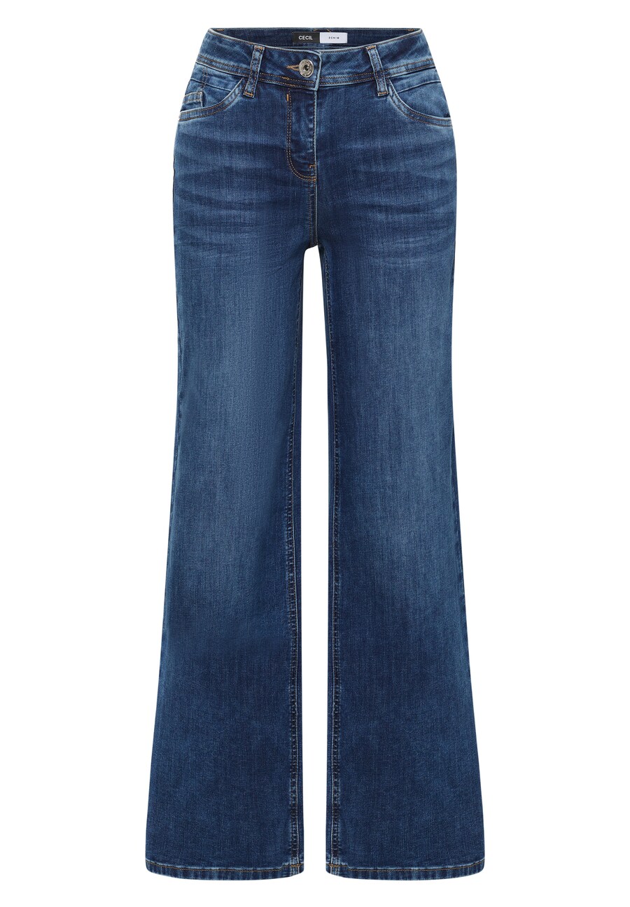 Джинсы с широкими штанинами CECIL, синий
Джинсы с широкими штанинами CECIL, синий