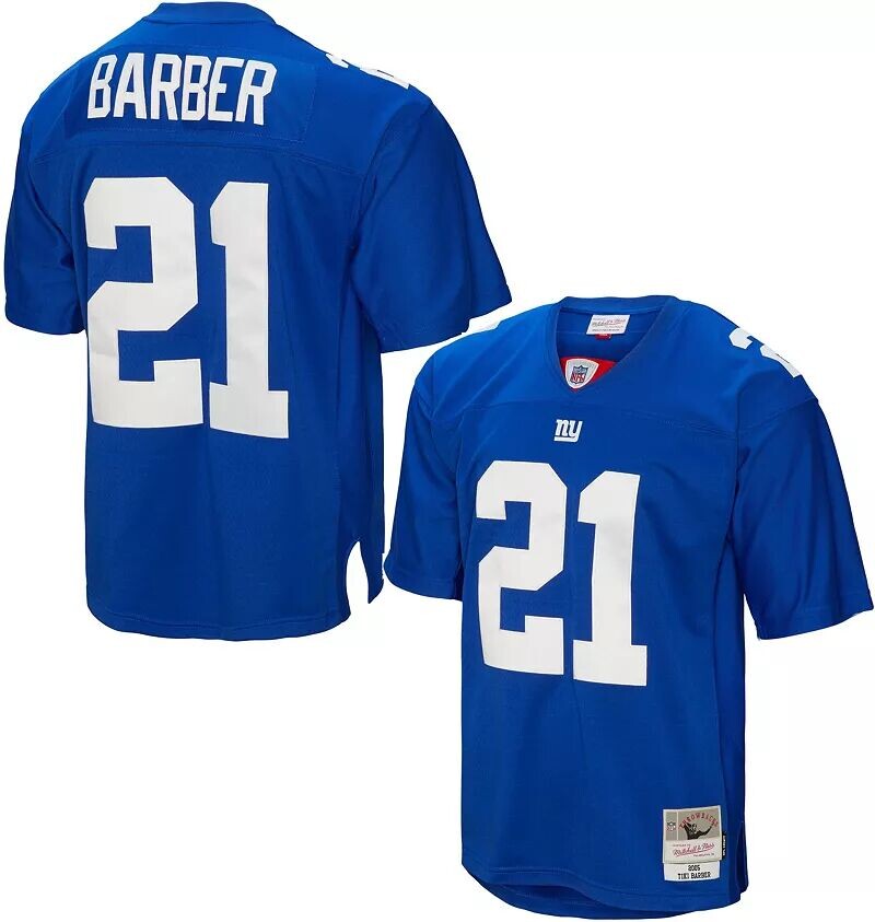 Мужская майка Mitchell & Ness New York Giants Тики Барбер № 21, 2005 г., Royal Throwback
Мужская майка Mitchell & Ness New York Giants Тики Барбер № 21, 2005 г., Royal Throwback