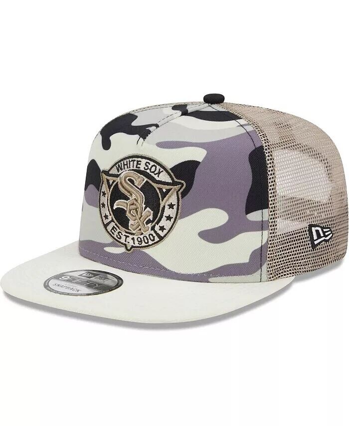 Мужская белая кепка Chicago White Sox Chrome Camo A-Frame 9FIFTY Trucker Snapback Hat New Era
Мужская белая кепка Chicago White Sox Chrome Camo A-Frame 9FIFTY Trucker Snapback Hat New Era