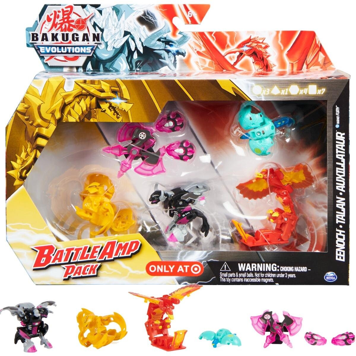 Bakugan Evolutions Battle AMP Pack Фигурки и карты Эноха Талана Ауксилтавра Spin Master
Bakugan Evolutions Battle AMP Pack Фигурки и карты Эноха Талана Ауксилтавра Spin Master