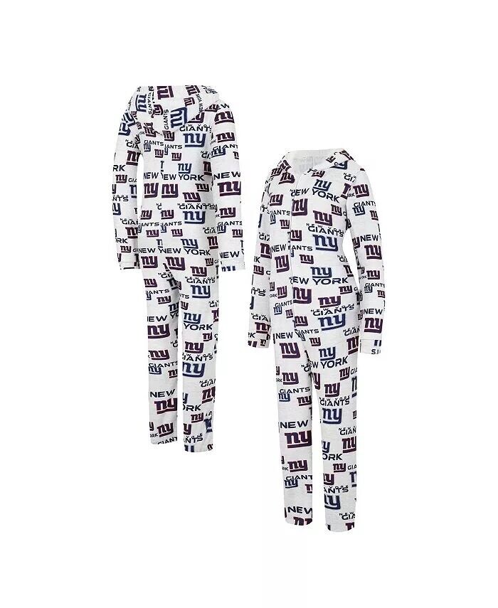 Женский кремовый костюм Union Union с капюшоном и молнией во всю длину New York Giants Docket Concepts Sport, слоновая кость/кремовый