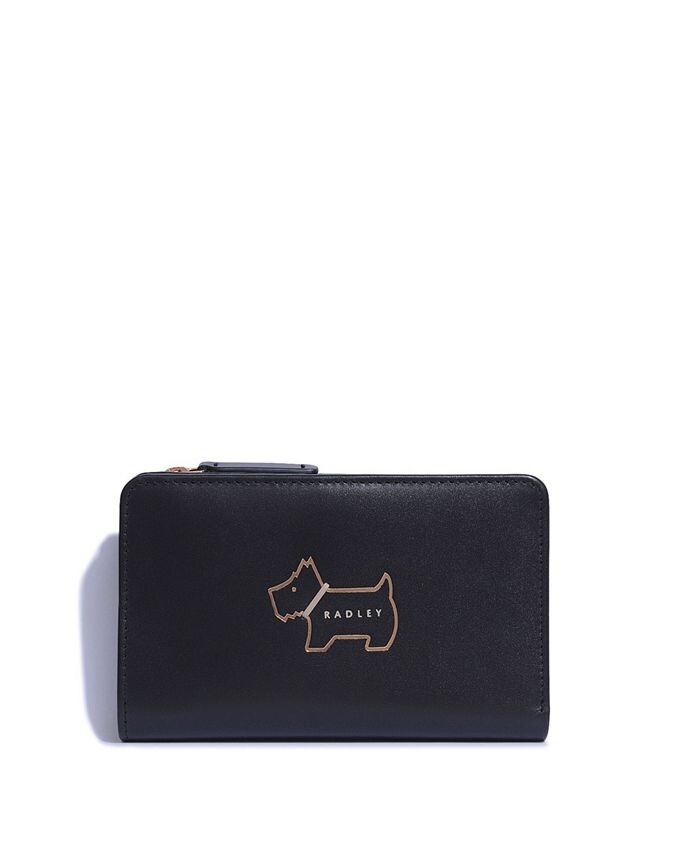 Женский кожаный кошелек двойного сложения Heritage Dog Outline среднего размера Radley London, черный
Женский кожаный кошелек двойного сложения Heritage Dog Outline среднего размера Radley London, черный
