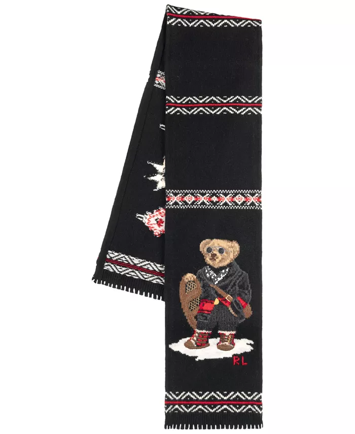 Мужской шарф Holiday Bear с интарсией Polo Ralph Lauren, черный
Мужской шарф Holiday Bear с интарсией Polo Ralph Lauren, черный