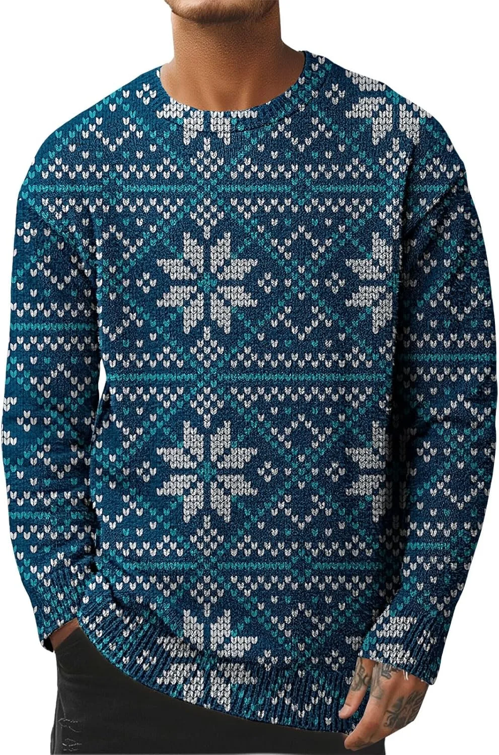 Мужской свитер Ugly Christmas с принтом Santa Reindeer
Мужской свитер Ugly Christmas с принтом Santa Reindeer