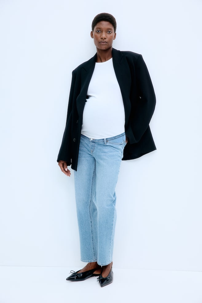 Джинсы Mom прямые по щиколотку H&M, синий
Джинсы Mom прямые по щиколотку H&M, синий