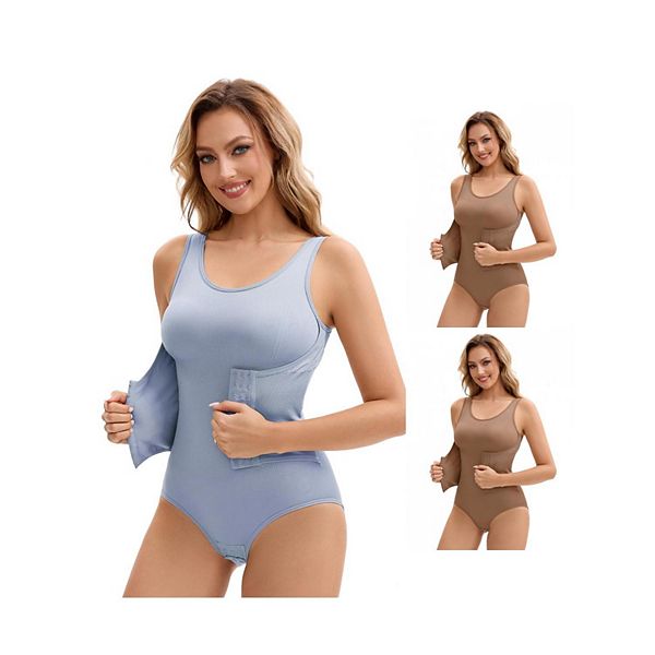 3 упаковки женских корсетов для талии с 3 рядами застежек, утягивающее белье для контроля живота и бедер Inspire Chic, Brown Light Blue
3 упаковки женских корсетов для талии с 3 рядами застежек, утягивающее белье для контроля живота и бедер Inspire Chic, Brown Light Blue
