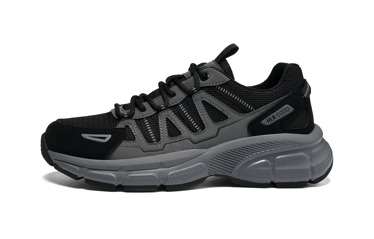 Низкие массивные кроссовки для мужчин HLA, черный серый
Низкие массивные кроссовки для мужчин HLA, черный серый