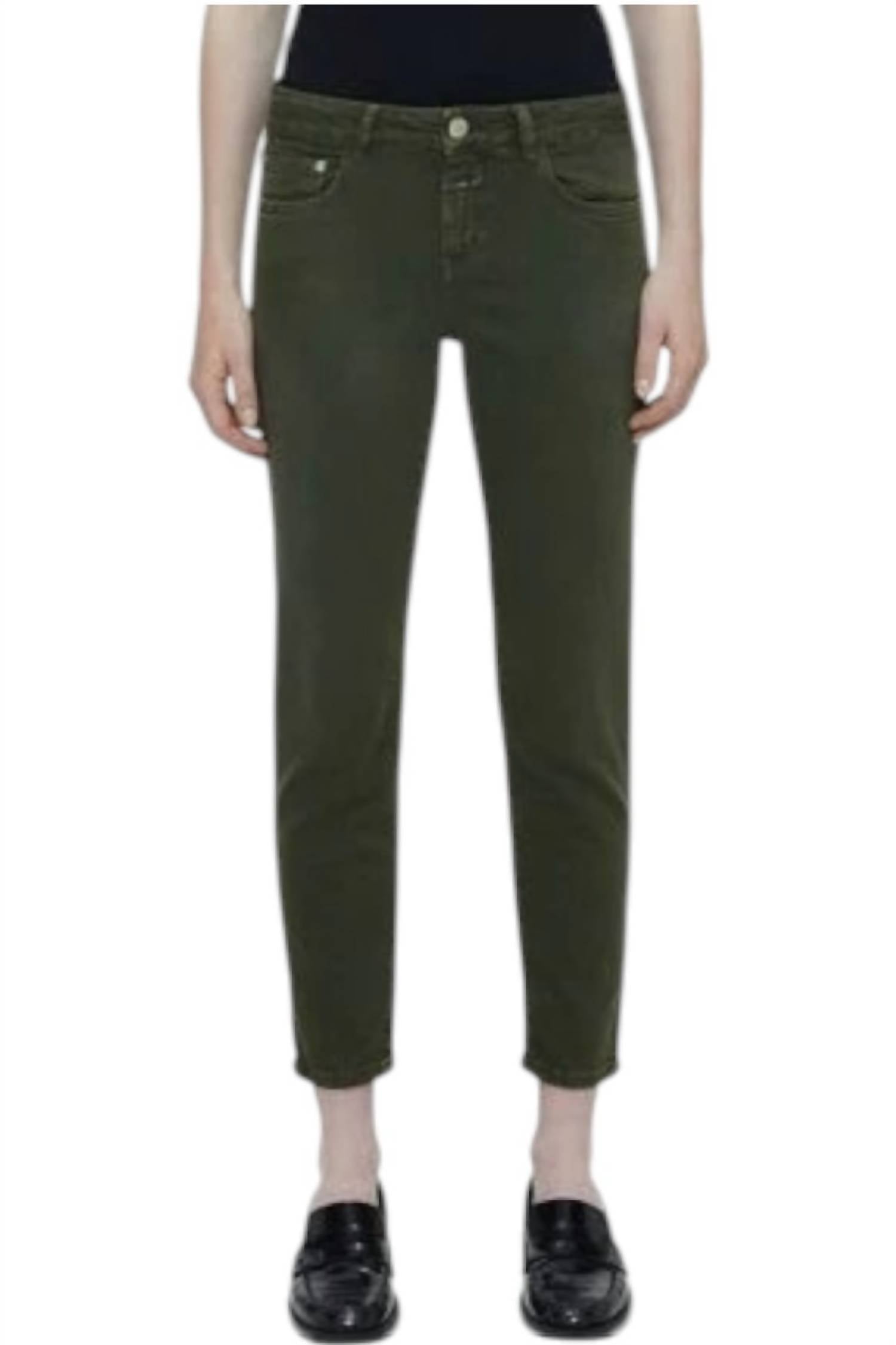 Укороченные джинсы Baker средней посадки цвета «Травяной зеленый» CLOSED
Укороченные джинсы Baker средней посадки цвета «Травяной зеленый» CLOSED