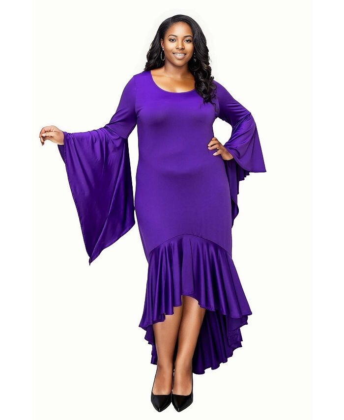 Плюс размер Arielle Струящееся платье с русалкой и подолом L I V D, фиолетовый
Плюс размер Arielle Струящееся платье с русалкой и подолом L I V D, фиолетовый