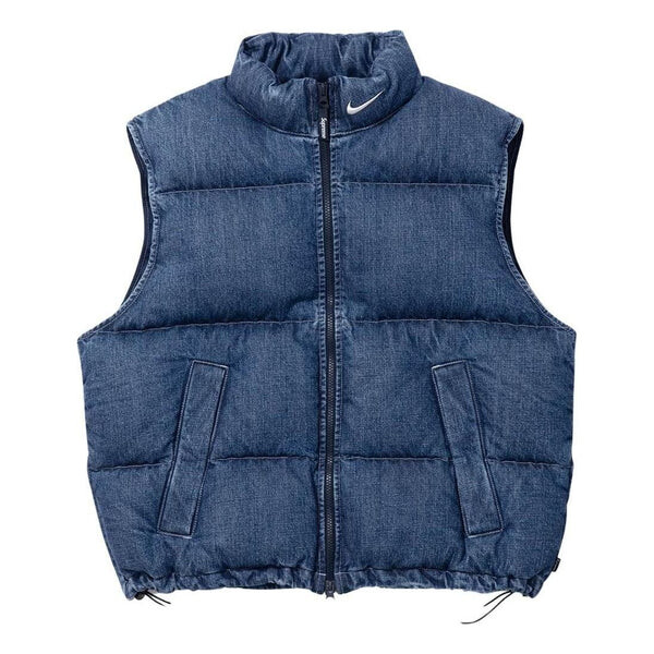 Жилет x nike denim puffer vest 'navy red white' Supreme, синий
Жилет x nike denim puffer vest 'navy red white' Supreme, синий