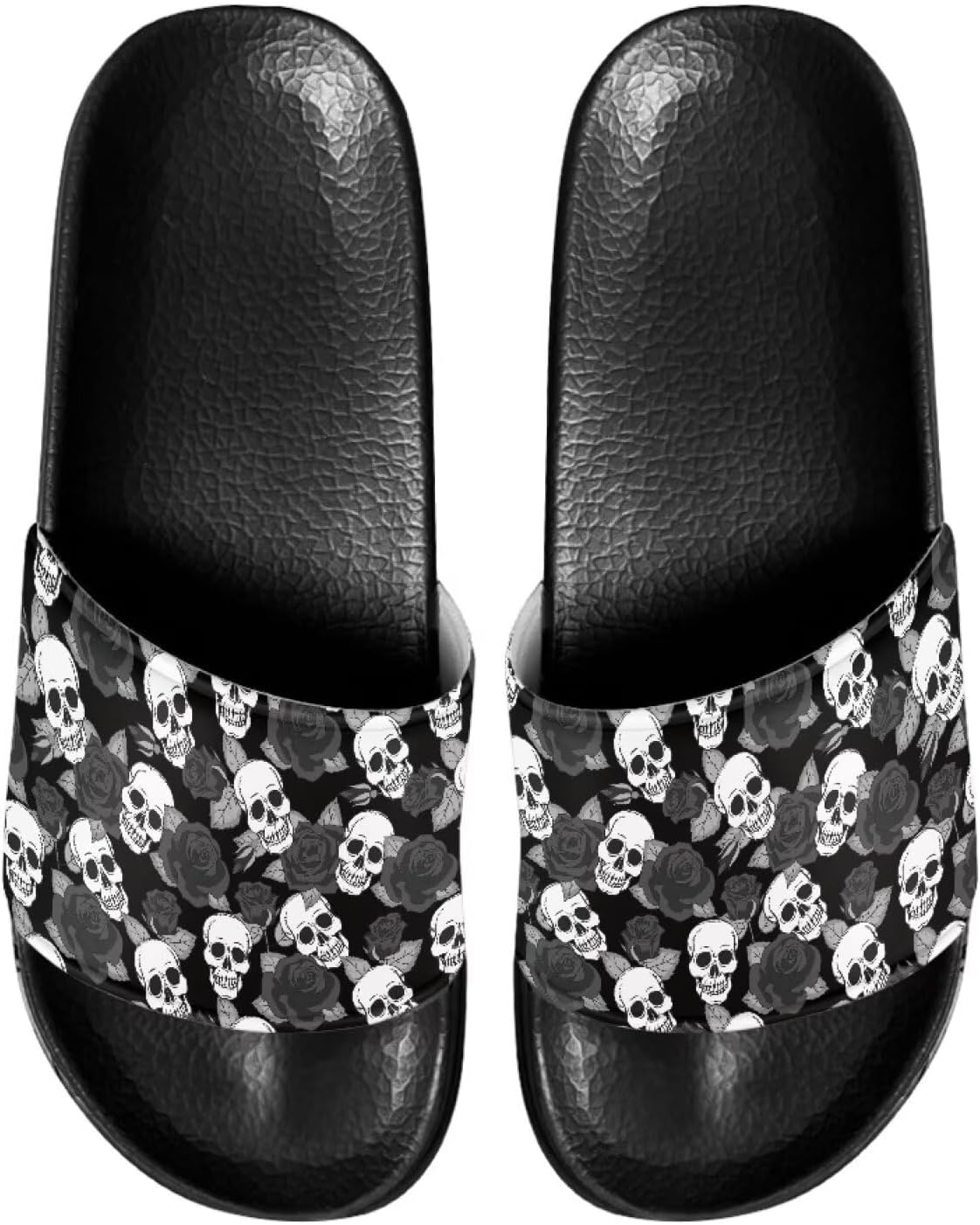 Мужские тапочки Pugasmiru, шлепанцы, нескользящие для душа, домашняя повседневная обувь, Black Rose Skull Pattern
Мужские тапочки Pugasmiru, шлепанцы, нескользящие для душа, домашняя повседневная обувь, Black Rose Skull Pattern