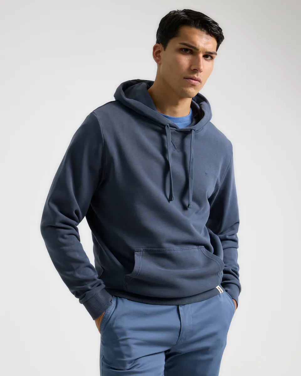 Мужская базовая толстовка с капюшоном PuroEgo, синий индиго
Мужская базовая толстовка с капюшоном PuroEgo, синий индиго