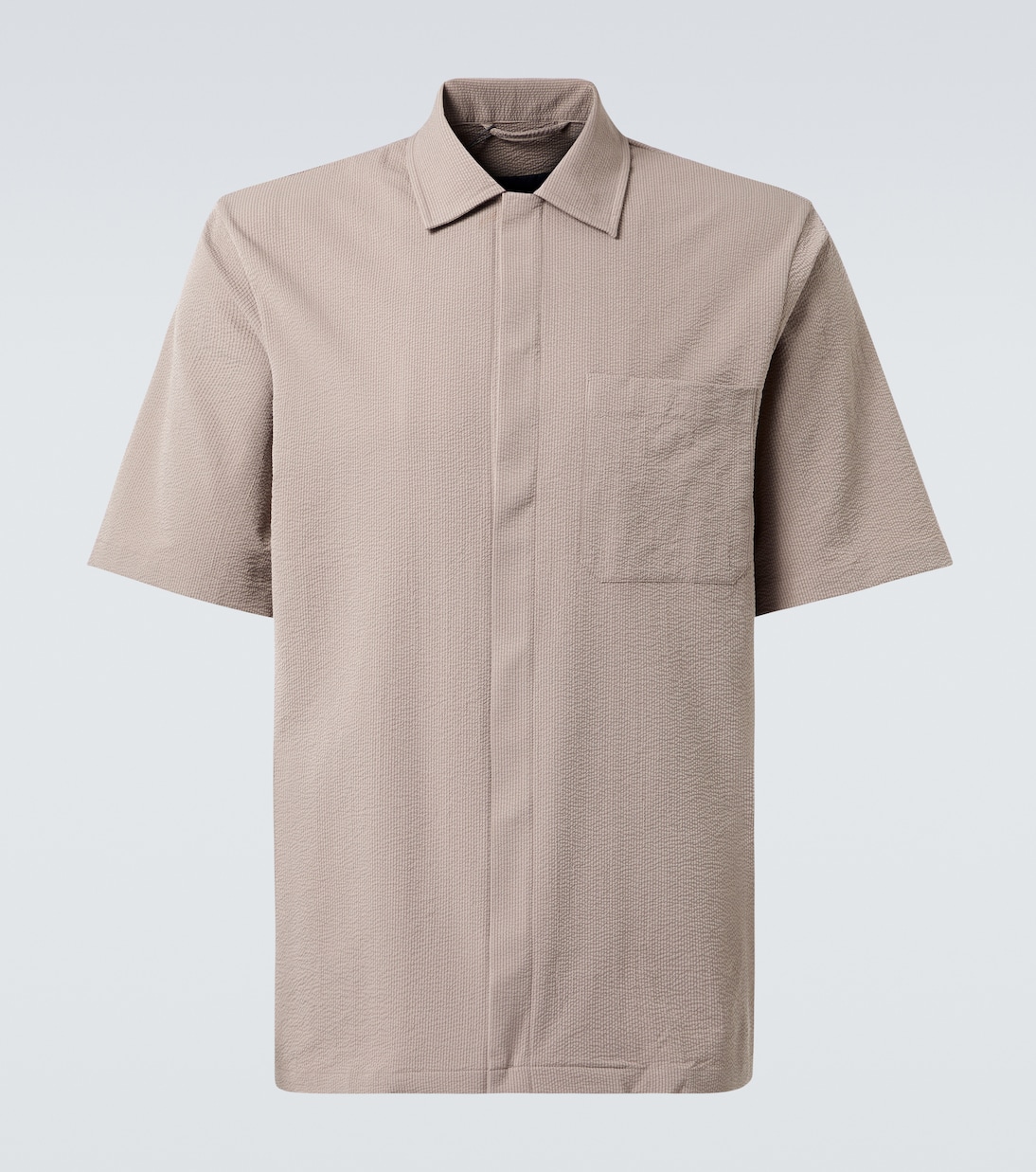 Рубашка из сирсакера Herno, серо-коричневый 
Рубашка из сирсакера Herno, серо-коричневый