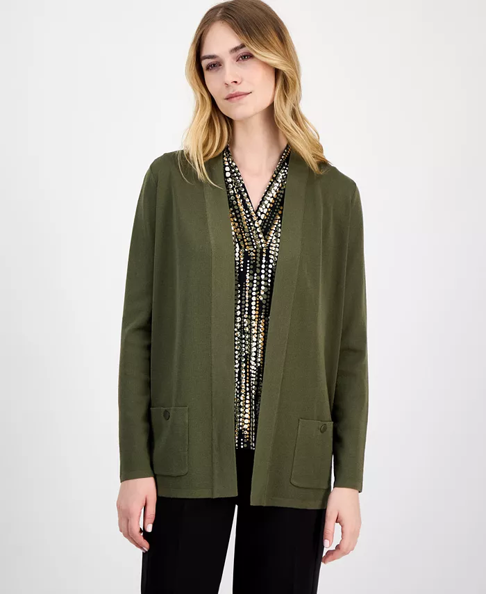 Женский кардиган Malibu Fine Rib с открытой передней частью Anne Klein, зеленый
Женский кардиган Malibu Fine Rib с открытой передней частью Anne Klein, зеленый