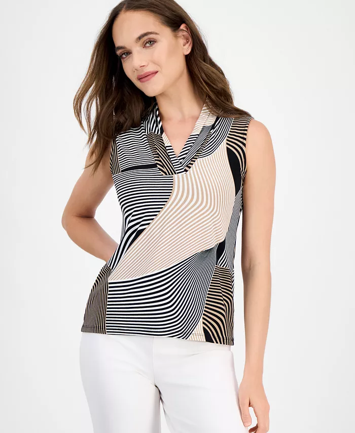 Женский плиссированный топ без рукавов с V-образным вырезом, размер P/XXS-XXL Anne Klein
Женский плиссированный топ без рукавов с V-образным вырезом, размер P/XXS-XXL Anne Klein